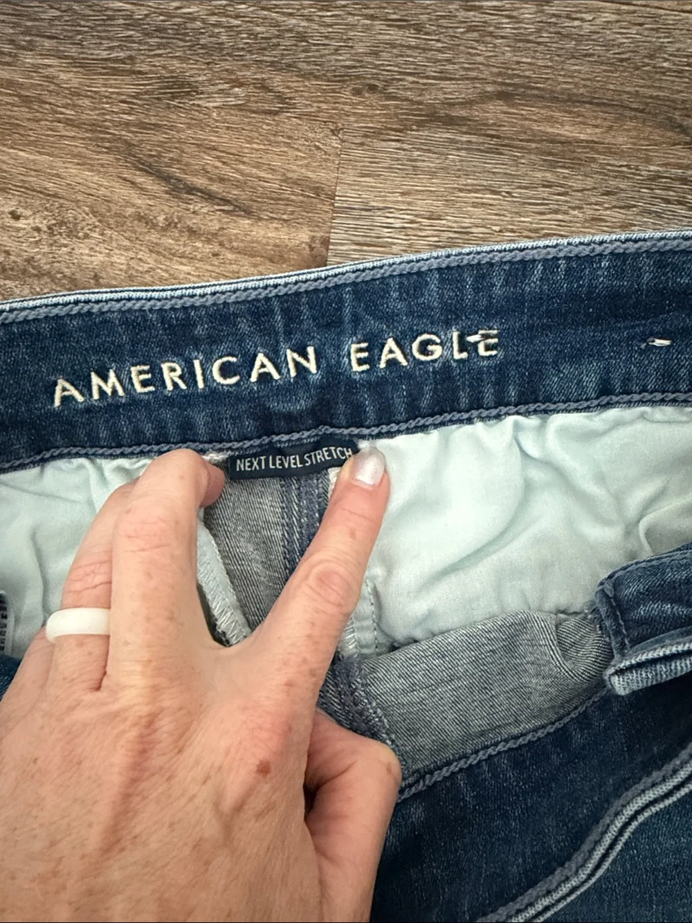 American Eagle Denim Stretch Button-Front Women’s Shorts